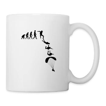 Evolution Graphic Paragliding Paraglider Skydiver - Tasse - Weiß - Rechts