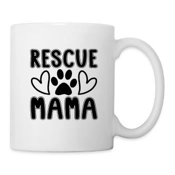 Rescue Mama Animal Rescue Adoption Animal Rescuer - Mug blanc - blanc - Droite