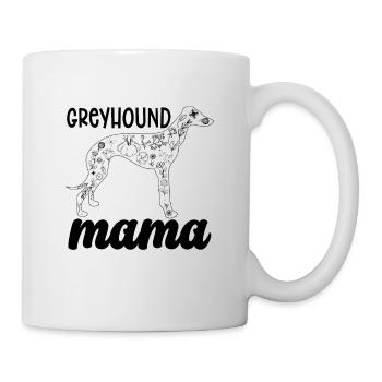Greyhound Mama Retired Pet Racer Greyhound Racer - Mug - white - Right
