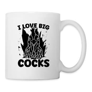 I Love Big Cocks Cock Chicken Lovers Cock Lover - Mug - white - Right