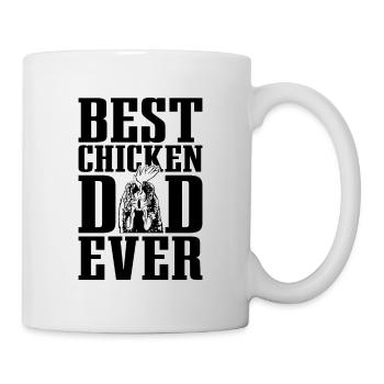 Best Chicken Dad Cock Retro Cocks Cock Lover - Tasse - Weiß - Rechts