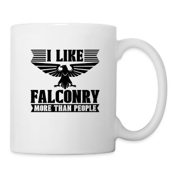 J’aime Fauconnerie Oiseaux De Proie Sports Fauconnier - Mug blanc - blanc - Droite