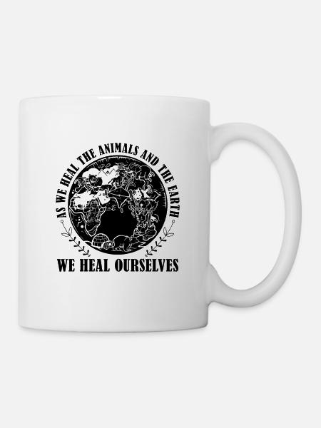 As We Heal Animal Welfare Adoption Animal Worker - Tasse - Weiß