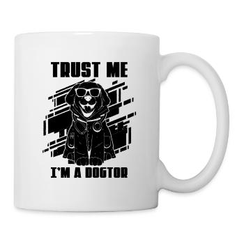 Trust Me I'm Veterinary Retro Doctor Veterinarian - Mug - white - Right