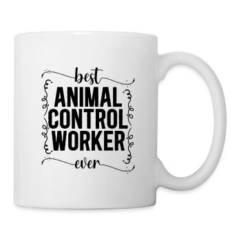 Best Animal Control Animal Officer Rescue Officer - Tasse - Weiß - Rechts