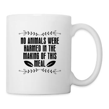 Aucun animal n’était un chef végétalien Chefs végétaliens à base de plantes - Mug blanc - blanc - Droite