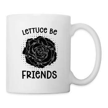 Lettuce Be Friends Vegan Chef Veganism Vegan Chefs - Mug - white - Right