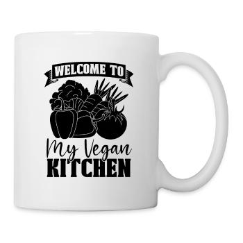 Bienvenue dans mon chef végétalien Chefs végétaliens à base de plantes - Mug blanc - blanc - Droite