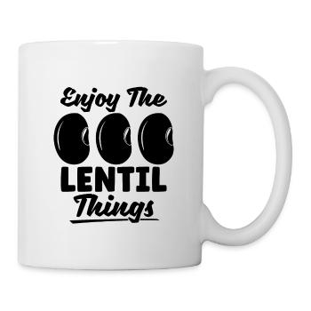 Enjoy The Lentil Vegan Chef Vegetarian Vegan Chefs - Mug - white - Right