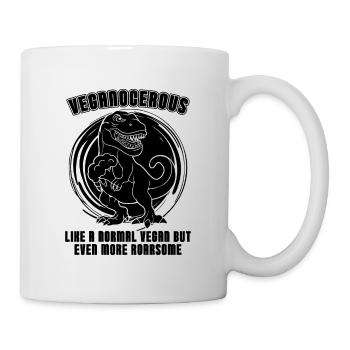 Veganocerous Like A Veganism Vegetable Vegan Lover - Tasse - Weiß - Rechts
