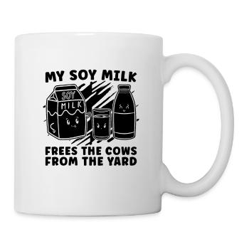 My Soy Milk Frees Veganism Plant Based Vegan Lover - Mug - white - Right