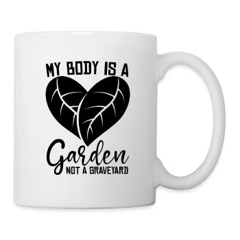 My Body Is A Veganism Healthy Eating Vegan Lover - Mug - white - Right