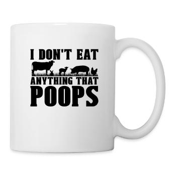 Je ne mange rien Véganisme Pas de viande Vegan Lover - Mug blanc - blanc - Droite