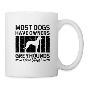 Most Dogs Have Retro Dog Racing Greyhound Racer - Mug - white - Right