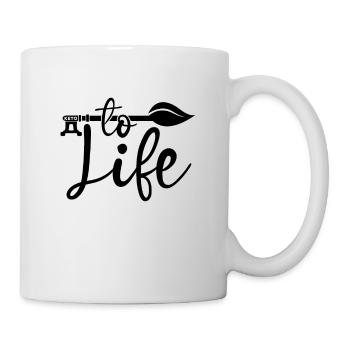 Clé de la vie Régime cétogène Alimentation saine Keto Lover - Mug blanc - blanc - Droite