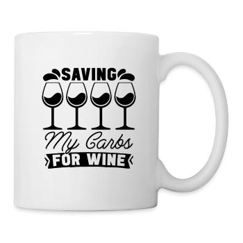 Saving My Carbs Healthy Lifestyle Low Carb Lover - Mug - white - Right