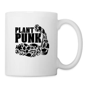 Plant Punk Vegan Diet Amateur de régime végétalien à base de plantes - Mug blanc - blanc - Droite