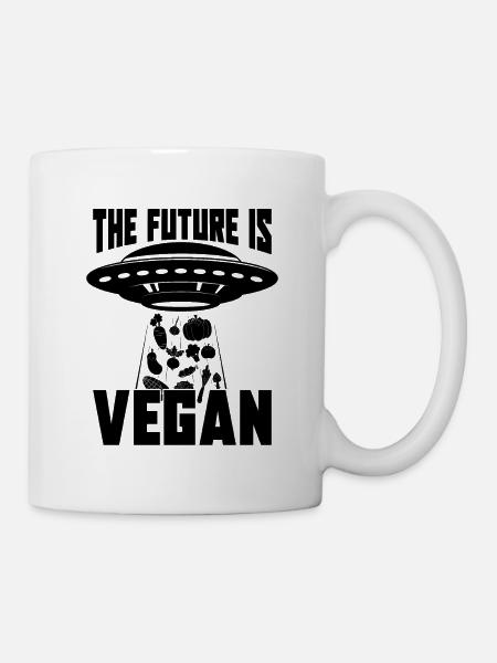 The Future Is Vegan Diet Meatless Vegan Diet Lover - Tasse - Weiß