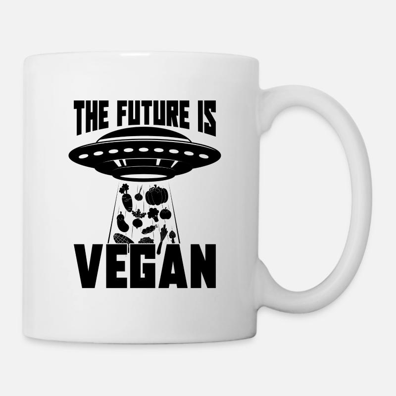 The Future Is Vegan Diet Meatless Vegan Diet Lover - Tasse - Weiß