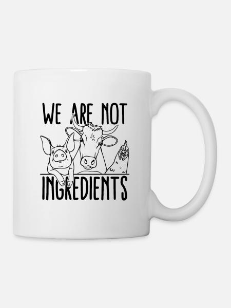 We Are Not Vegan Diet Meat Free Vegan Diet Lover - Tasse - Weiß
