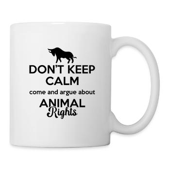 Don't Keep Calm Animal Welfare Adopt Animal Worker - Tasse - Weiß - Rechts