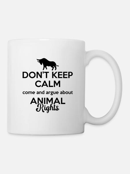 Don't Keep Calm Animal Welfare Adopt Animal Worker - Tasse - Weiß