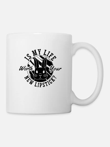 Is My Life Worth Your Animal Shelter Animal Worker - Tasse - Weiß