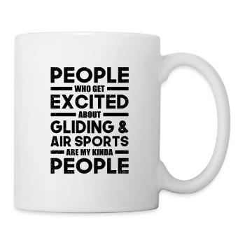 People Who Get Excited About Gliding And Air Sport - Tasse - Weiß - Rechts