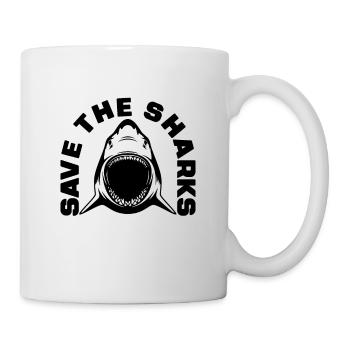Save The Sharks Natural Reserve Conservationists - Tasse - Weiß - Rechts