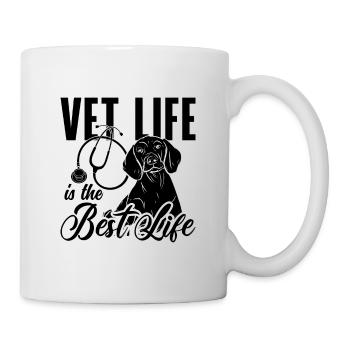 Vet Life Is The Veterinary Pet Doctor Veterinarian - Mug - white - Right