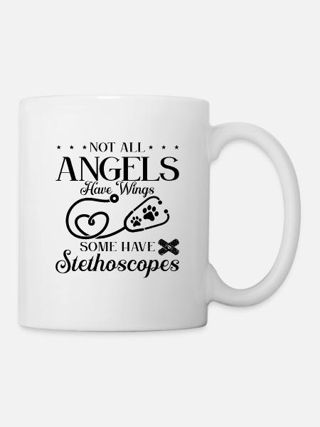 Tous les anges n’ont pas d’animaux vétérinaires vétérinaires - Mug blanc - blanc