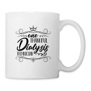 One Thankful Dialysis Nurse Medical Dialysis Tech - Mug - white - Right