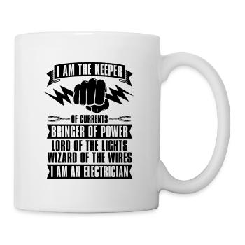 I Am The Keeper Of The Repair Worker Electrician - Mug - white - Right