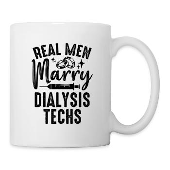 Real Men Marry Medical Nephrologist Dialysis Tech - Mug - white - Right