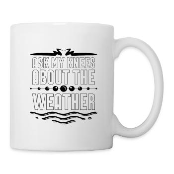 Ask My Knees Météorologue Prévisions Météorologiques - Mug blanc - blanc - Droite