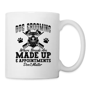 Toilettage pour chien Où toiletteur pour animaux de compagnie Salon pour animaux toiletteur - Mug blanc - blanc - Droite
