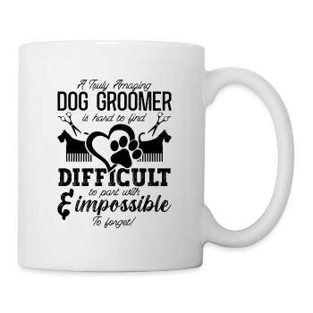 Un toiletteur pour animaux de compagnie pour chiens vraiment incroyable - Mug blanc - blanc - Droite