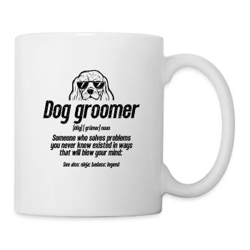 Toiletteur pour chiens Quelqu’un qui toiletteur pour animaux de compagnie pour le salon pour animaux de compagnie - Mug blanc - blanc - Droite