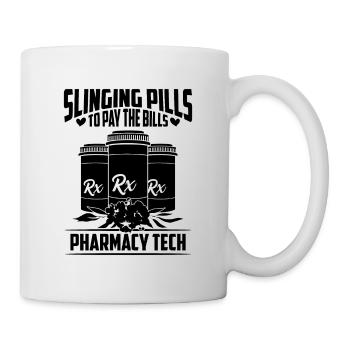 Slinging Pills To Pay The Health Care Pharmacist - Tasse - Weiß - Rechts
