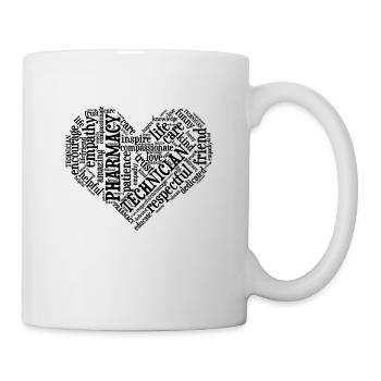 Technicien en pharmacie Appréciation du cœur Pharmacien - Mug blanc - blanc - Droite