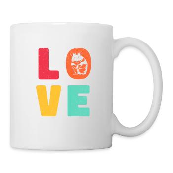 Love Graphic Hamster Pet Owner Animal Lover Rodent - Tasse - Weiß - Rechts