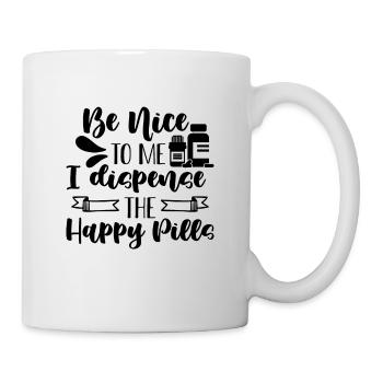 Be Nice To Me Pharmacy Tech Health Care Pharmacist - Mug - white - Right