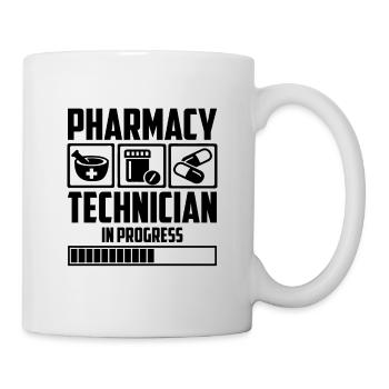 Le technicien en pharmacie en cours aime les soins de santé - Mug blanc - blanc - Droite
