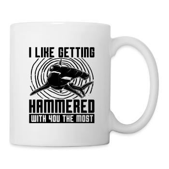 I Like Getting Hammered Animals Marine Biologist - Tasse - Weiß - Rechts