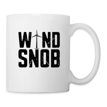 Wind Snob Windmill Green Energy Turbine Technician - Mug - white - Right