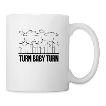 Turn Baby Turn Loves Wind Power Turbine Technician - Tasse - Weiß - Rechts
