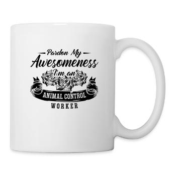 Pardon My Awesomeness Loves Rescue Animal Officer - Mug blanc - blanc - Droite