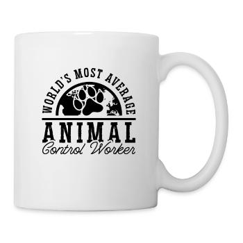 L’agent de sauvetage d’animaux le plus moyen au monde - Mug blanc - blanc - Droite