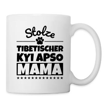 Stolze Tibetischer Kyi Apso Mama - Tasse - Weiß - Rechts