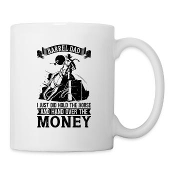 Barrel Papa I Just Horse Racing Country Horse Racer - Mug blanc - blanc - Droite